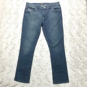 Abstract One Jeans Mens 38×32 Blue Straight Dark Wash Denim